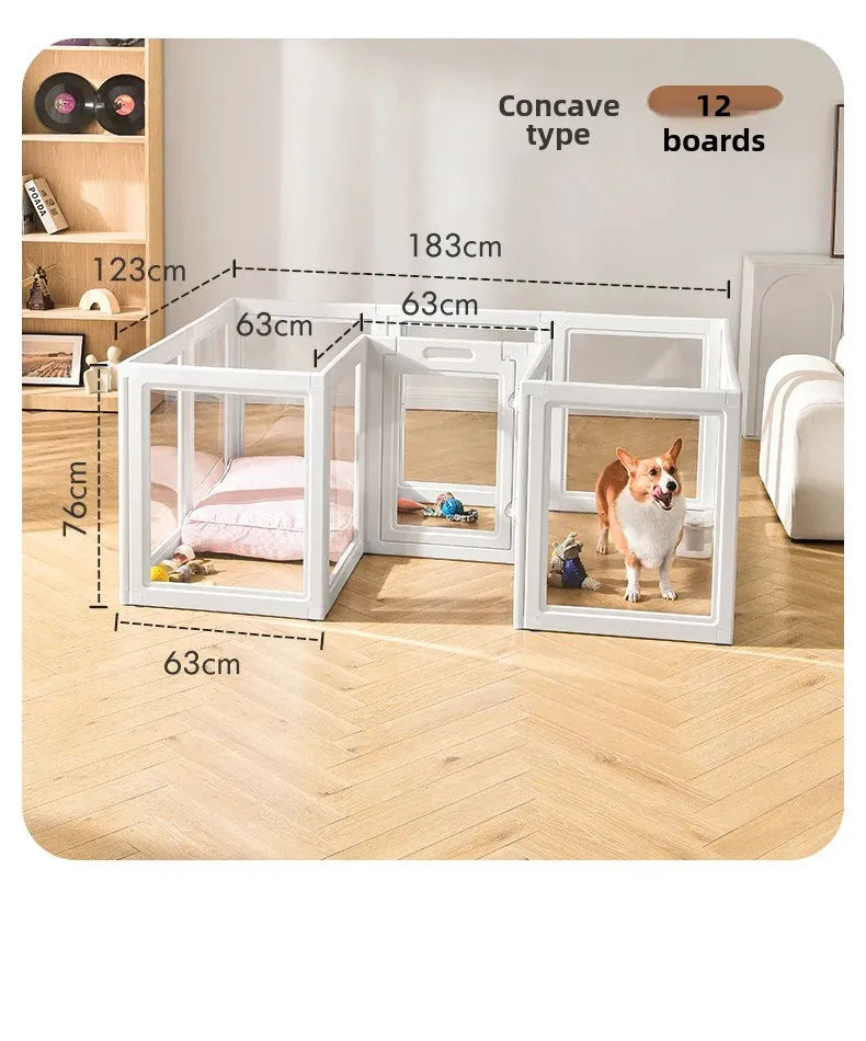 UXPET excellent small pie, transparent dog fence acrylic kennel pet indoor fence rabbit small dog cage