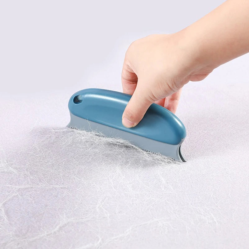 Hair cleaning brush Pet soft rubber tooth comb sticky hair dispenser soft silicone tricolor hair removal brush pet products