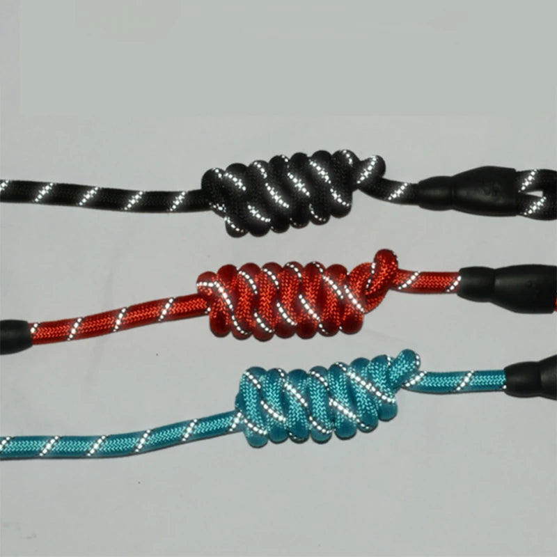 Pet Reflective Leash Nylon Round Leash Explosionproof Punch Leash Dog Walking Round Leash Without Strangulation