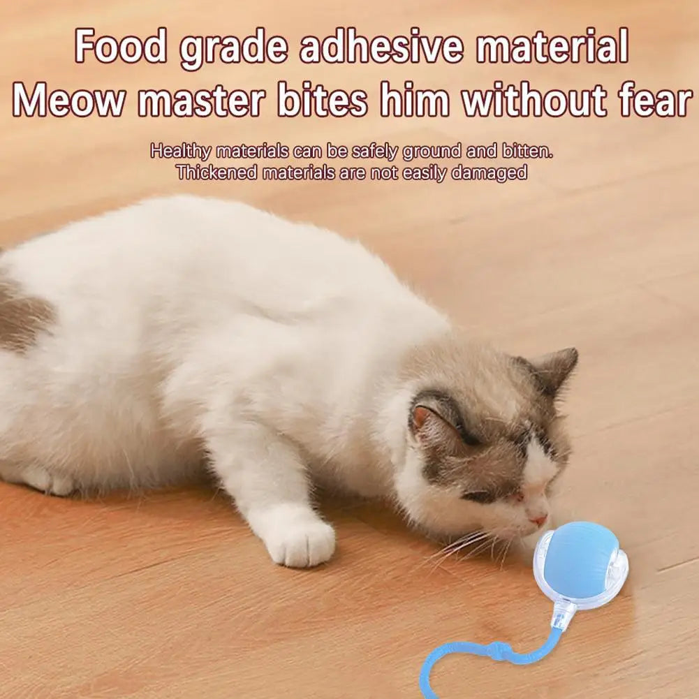 Smart Rolling Cat Toy Ball Relieve Kitten Boredom Automatic Shutoff Rechargeable Creative New Kitten Chasing Toy Electric Ball