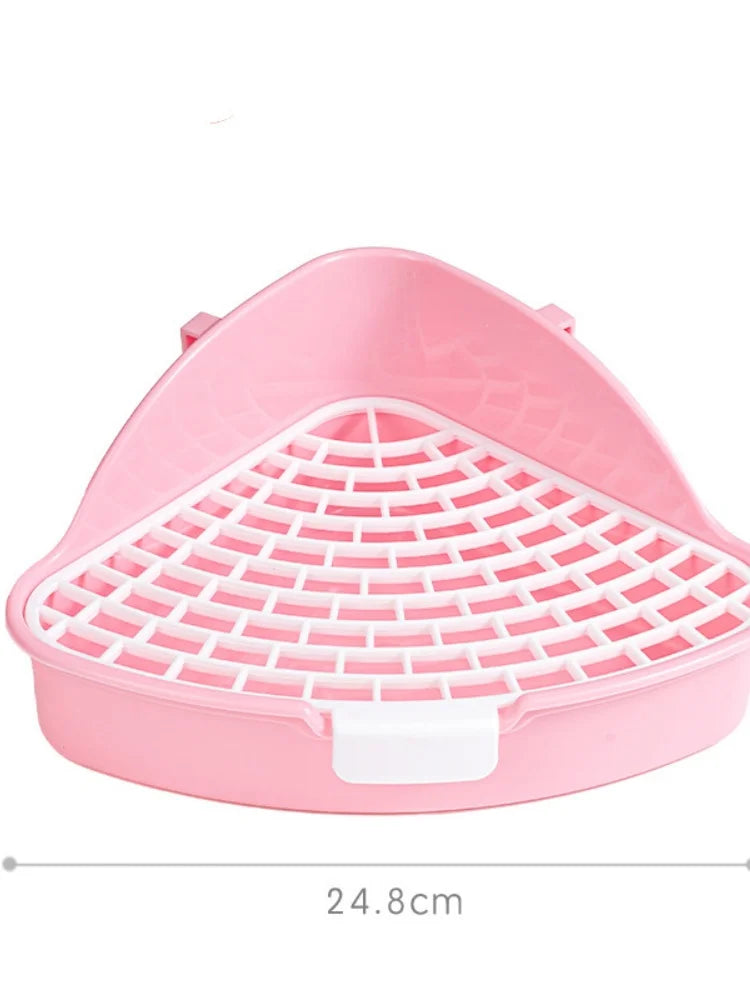 Large Capacity Triangle Toilet Mini Pet Urine Bowl, Placed in The Corner of The Wall Appropriately, A Variety of Color Options