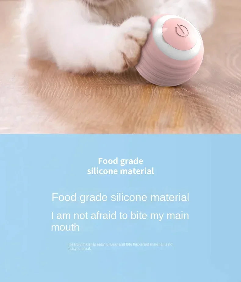 Funny Cat Ball Pet Toy Ball Gravity Rolling Ball Cat Self-Happiness Ball Bite-resistant and Boredom Relieving Automatic Rolling