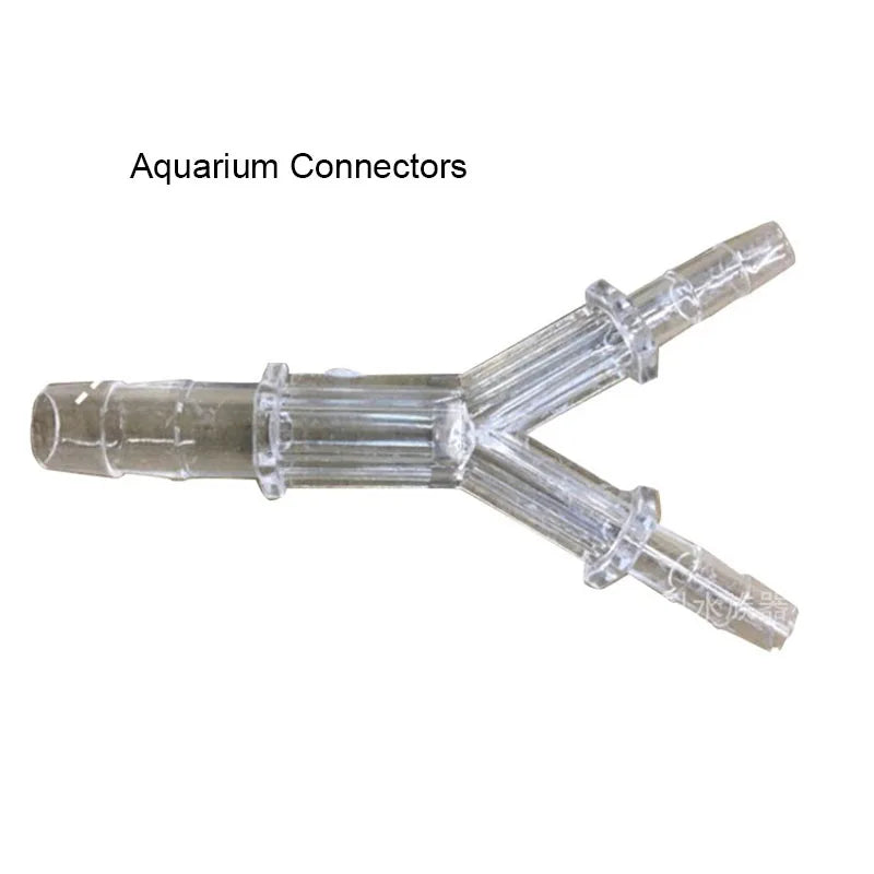 5pcs/lot 4mmY Shaped Plastic Connector 3 Ways Aquarium Fish Tank Air Pump Connector Control Valve Air Pipe Tubes Accessories