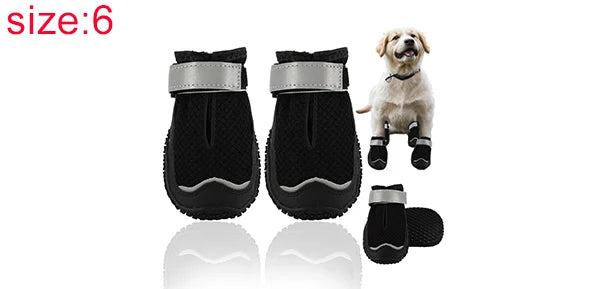 UXCELL 4pcs Fashion Dog Shoes Breathable Dog Boots Paw Protectors Summer Casual Silod Pet Shoes Outdoor Walking Sportwear