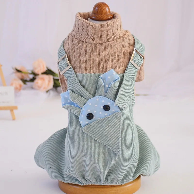 Spring and Autumn New Pet Dog Rompers Small Dog Four-legged Clothes Sweater Pet Puppy Fluffy Skirt Cute Jumpsuit for Dogs