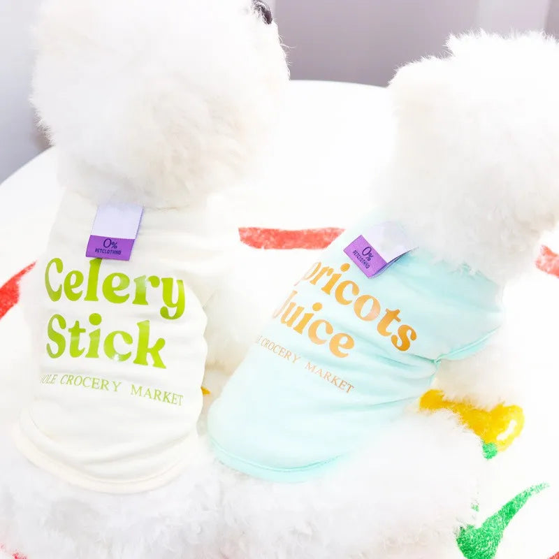 Summer Dog Vest Puppy Clothes for Small Dog Pet Solid Shirt Small Dogt Shirt Chihuahua Bichon Dog Undershirt Girls Dog Costume
