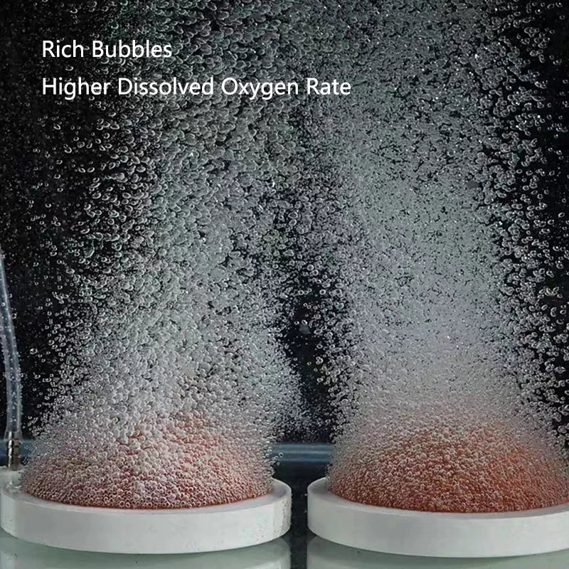 1Pcs 40/50mm Fish Tank Aquarium Air Stone Oxygen Aerator Increasing Air Bubble Pond Pump Hydroponic Oxygen Accessories Orange