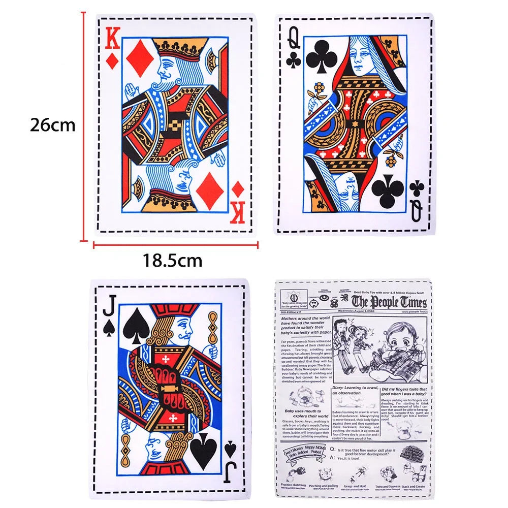 Plastic Creaks Squeaky Newspaper Poker Crinkle Dog Toys Fun Interactive Tug of War Dog Chew Toy Washable Bite-Resistant Pet Toys