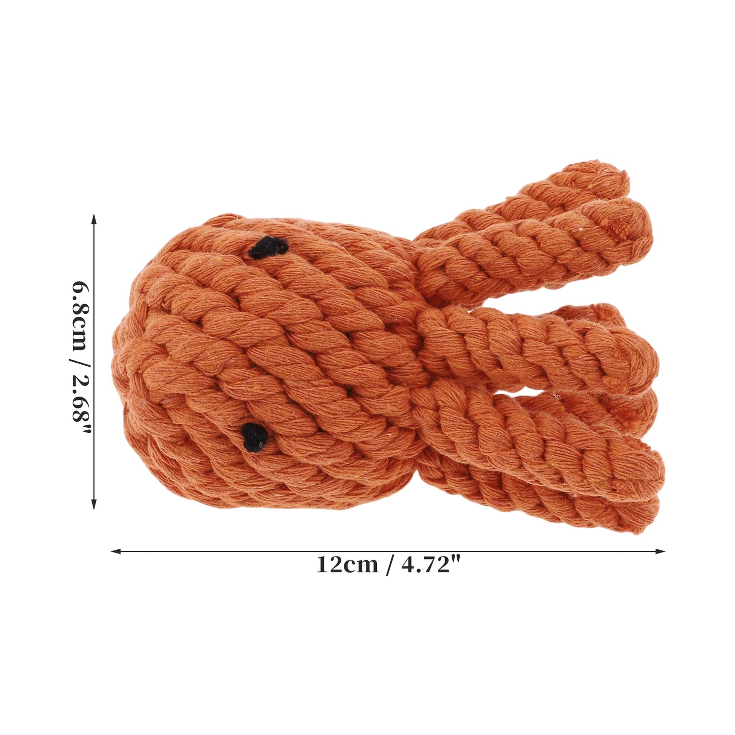 Uxcell Dogs Chew Toys Teeth Cleaning Cotton Rope Puppy Teethings Chewer Durable Braided Bite Resistant Chewing Doll Pet Supplies