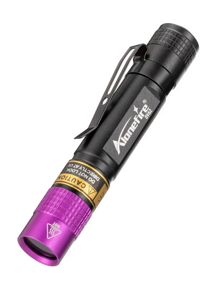 365/395nm Uv Flashlight Blacklight Mini Ultraviolet Torch Money Ore Pet Urine Invisible ink Marker Stain Scorpion Detector Lamp