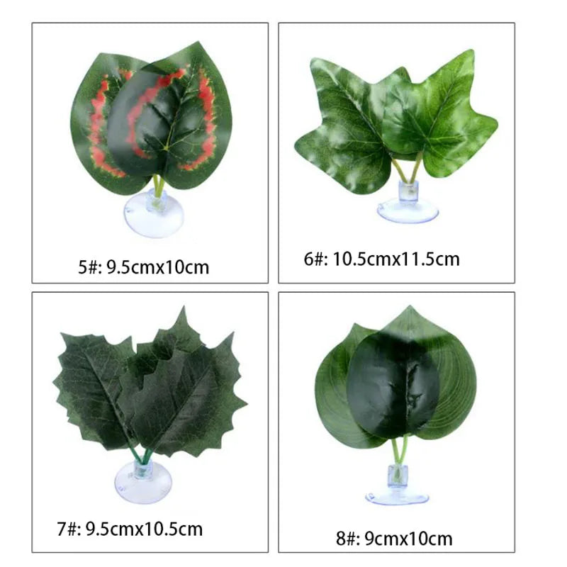 1Pc Artificial Aquarium Leaf Plants Decoration Betta Fish Rest Spawning Ornamental Plant Betta Fish Play Relax Hide Leaf Hammock