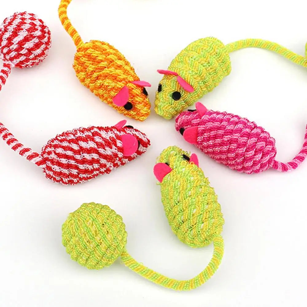 Squeaky Mouse For Cats Interactive Cat Toys For Indoor Cats Funny Teeth Cleaning Chew Toys For Small Dogs Cats Puppies Random