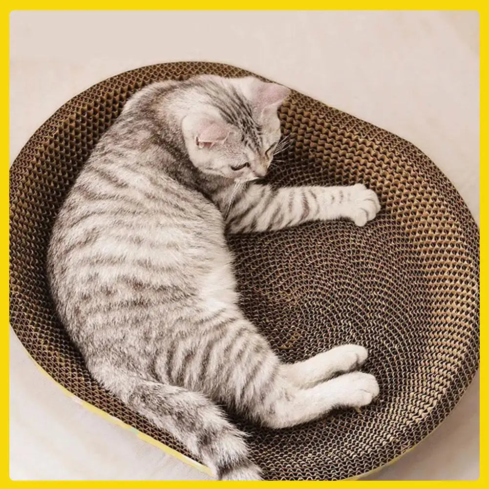 Bowl-shaped Crumb-free Corrugated Paper Cat Scratching Board And Cat Bed Wear-resistant Environmentally Friendly And Safe Claw