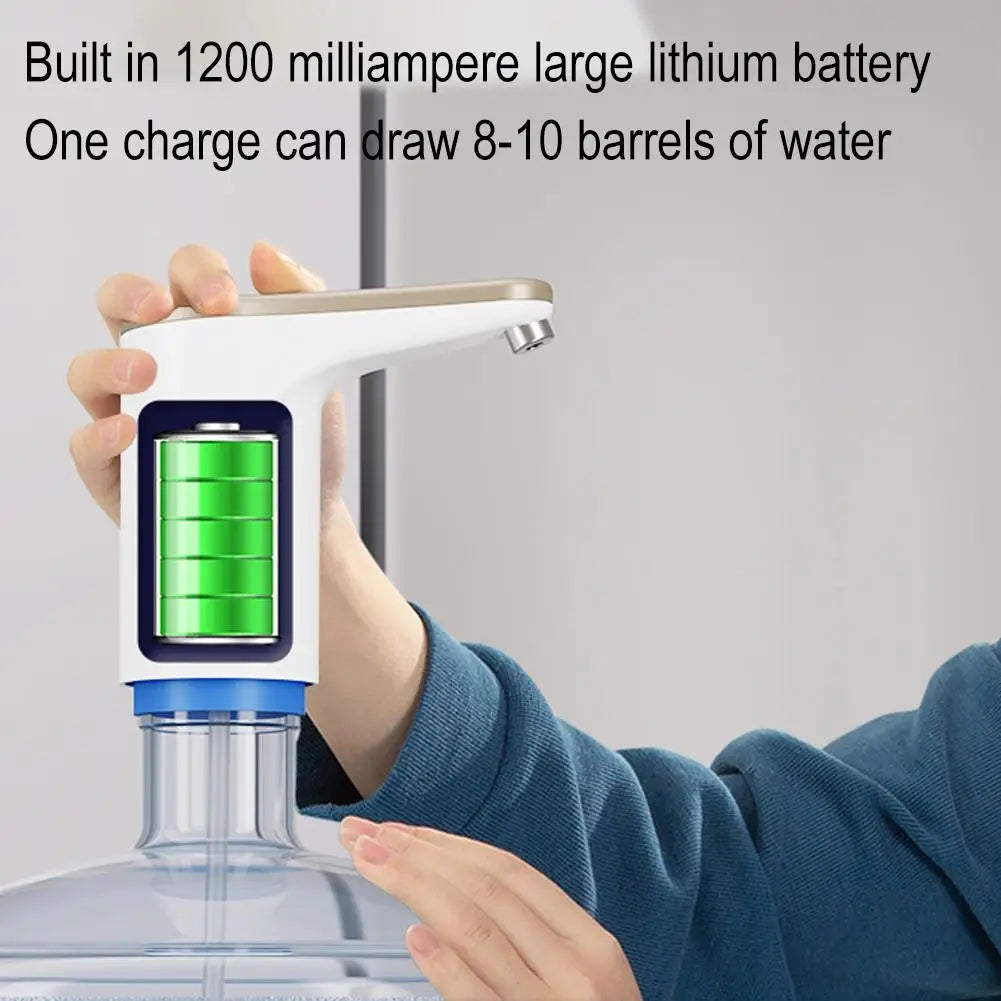 USB Electric Smart Bottled Water Pump Foldable Barreled Water Suction Device for Desktop Convenient Mineral Water Dispenser