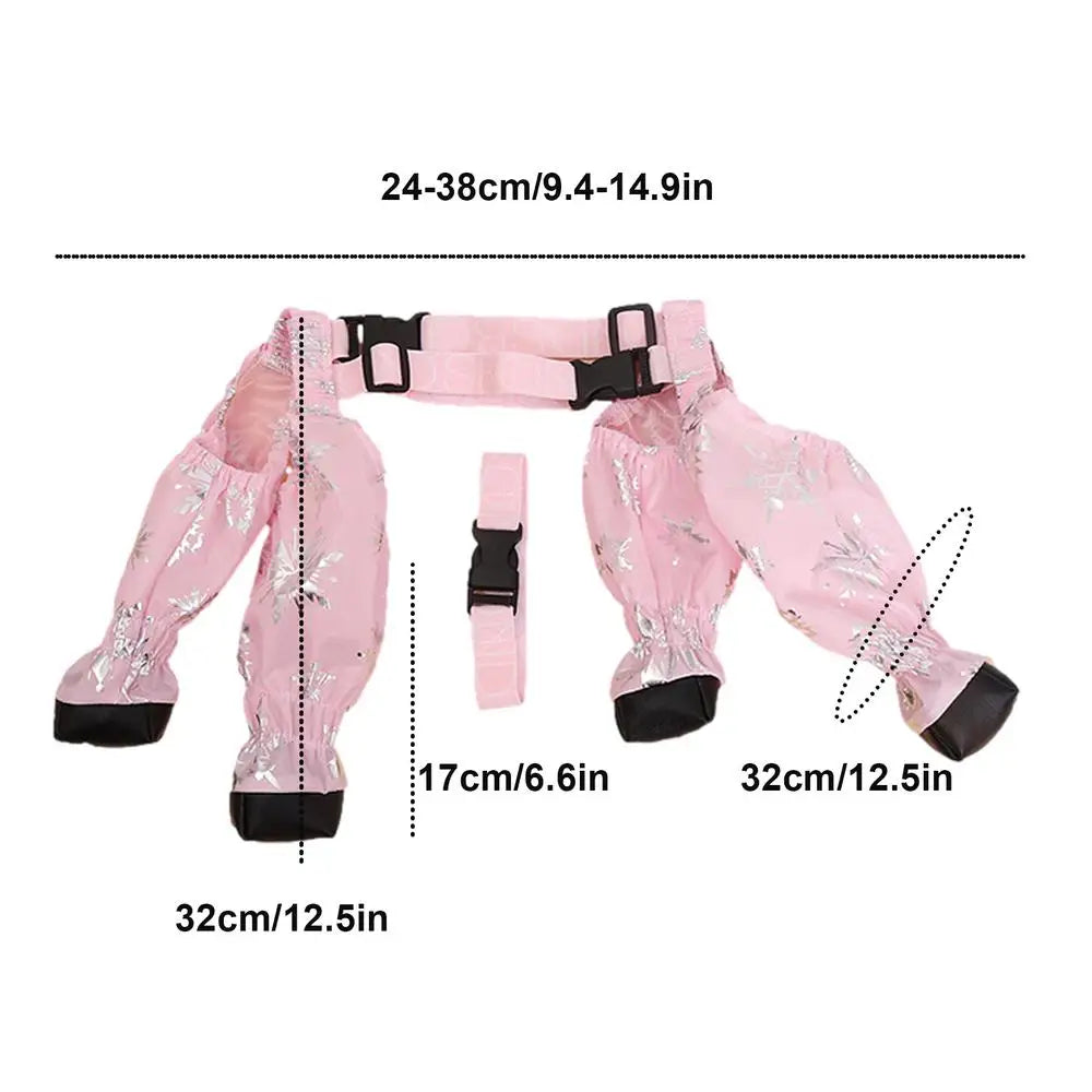 Suspender Boots For Dogs Dog Shoes For Large Dogs Waterproof Winter Snow Boots Never Lose A Bootie On Hot Or Snowy Days