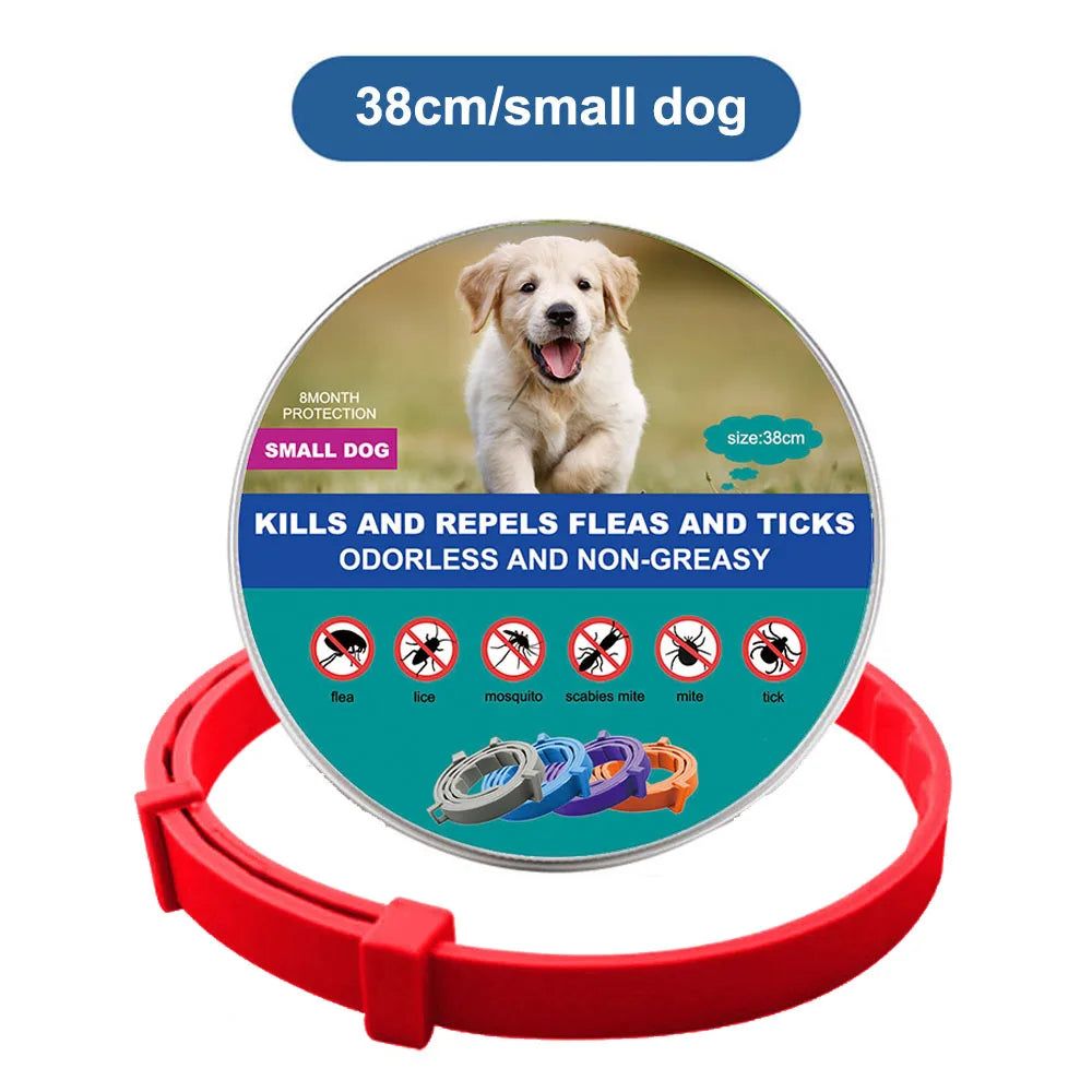 38cm 70cm Retractable Deworming Dog Cat Collar Pet Anti Flea Ticks Collar Repellent Mosquito Pet Collars for Cats Dogs Products