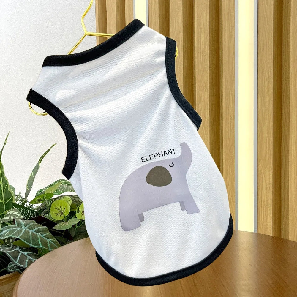 Pet Clothes Summer Breathable for Small Medium Dogs Vest Puppy Cat Vest T-shirt Teddy Thin Shirts Outdoor dog cooling vest