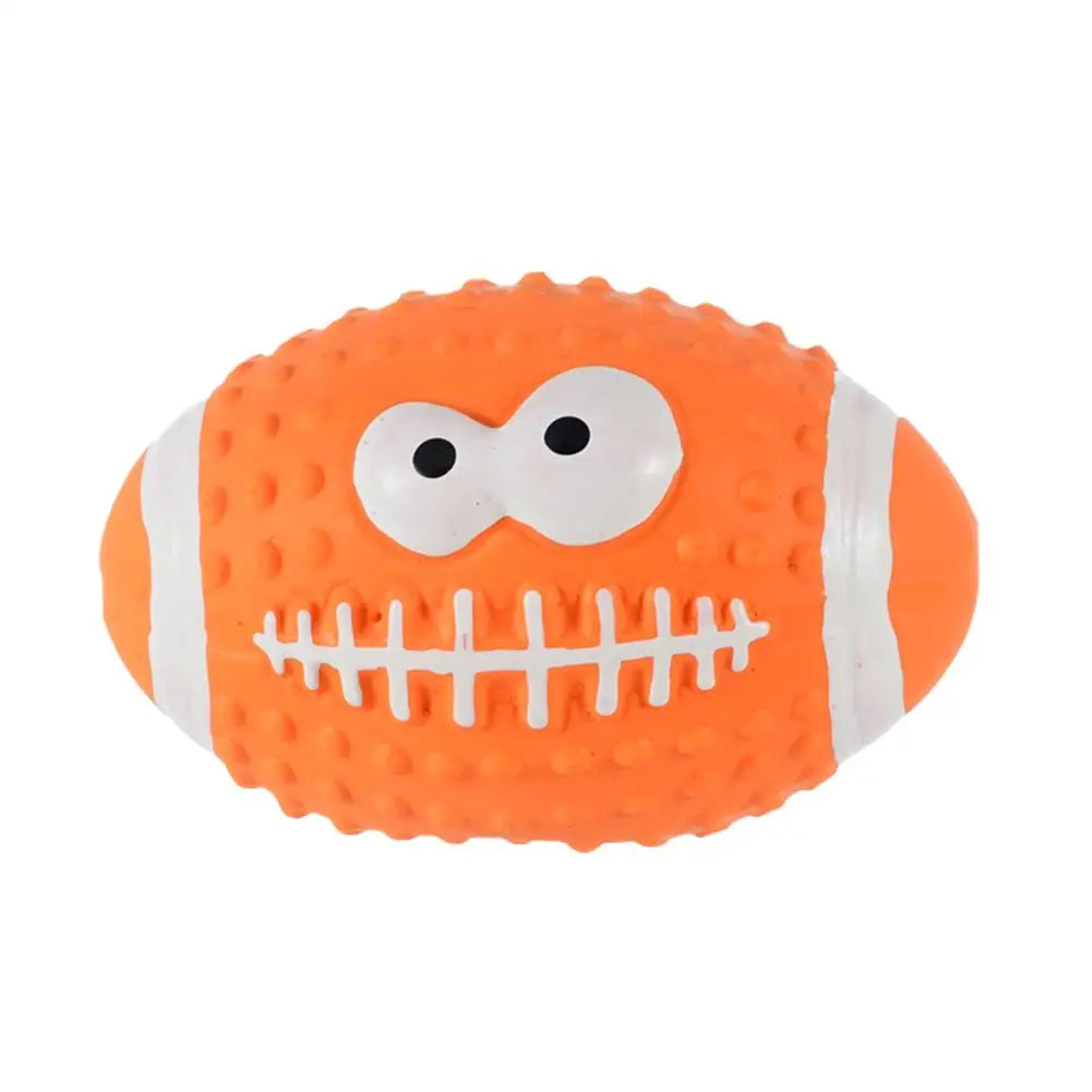 New High-end Latex Soft Pet Ball Squeaky Toy For Small Large Dog Volleyball Tooth Cleaning Training Toys Interactive Chew A8Y2