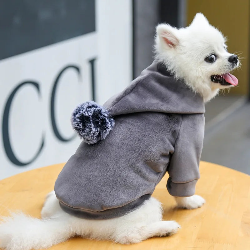 New Soft Cat Dog Pet Clothes Fleece Hooded Hairball Coat Jacket Winter Kitty Small Medium Dogs Cats Cool Pajamas Chihuahua