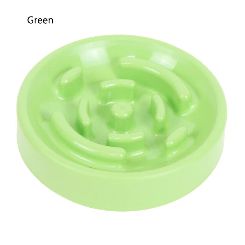 Plastic Dog Cat Slow Food Bowls Non-slip Food Storage Container Pet Feeding Dog Food Bowl Water Bottle For Pets Bowl Feeder Dish