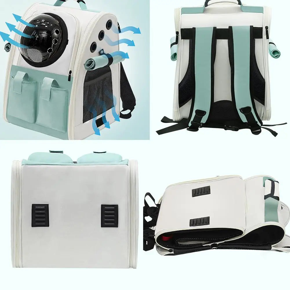 Space Capsule Pet Bag Large Space Portable Backpack For Cats And Dogs Small Pet Capsule Foldable Safe And Breathable Comfortable