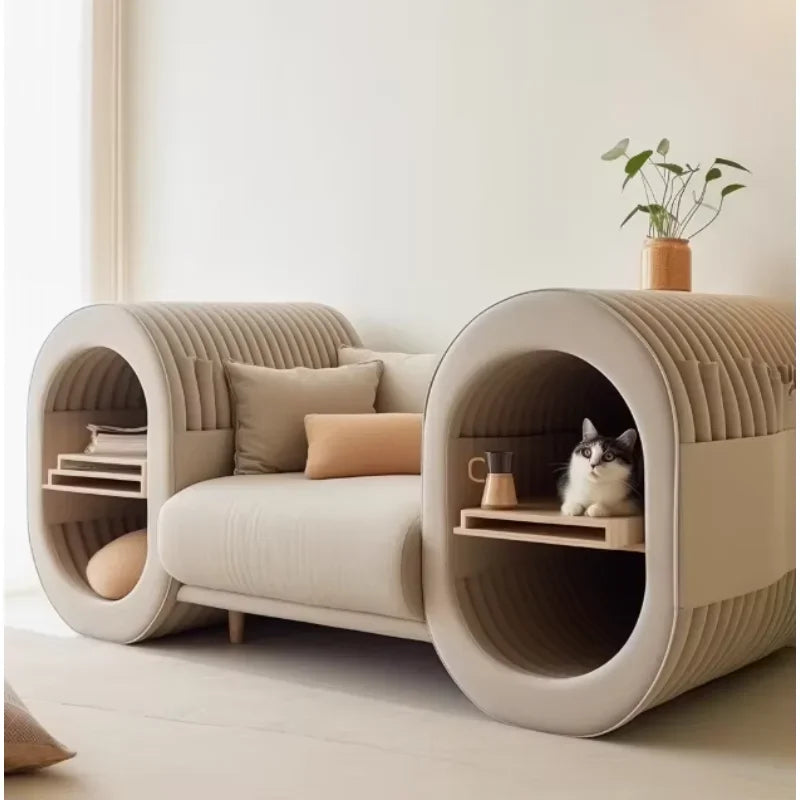 3D Print Cat Bed Kennel Pet Sofa Scratch-Resistant Easy to Clean Pets and Humans Sharing Furniture Customized