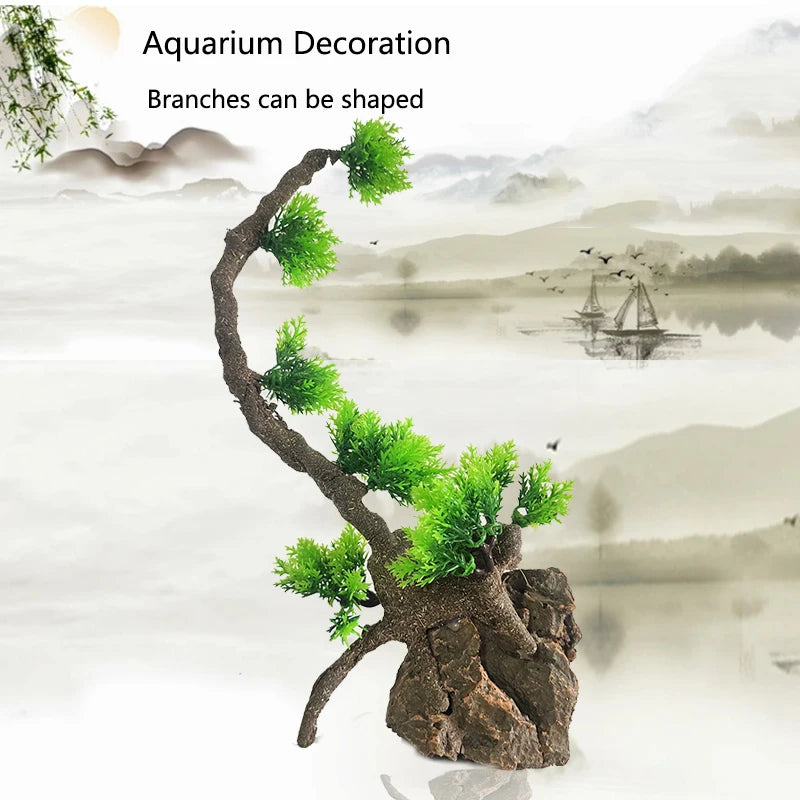 Artificial Tree Underwater Grass Aquarium Fish Tank Simulation Decoration Aquarium Backgrounds Plants Water Grass Accessories