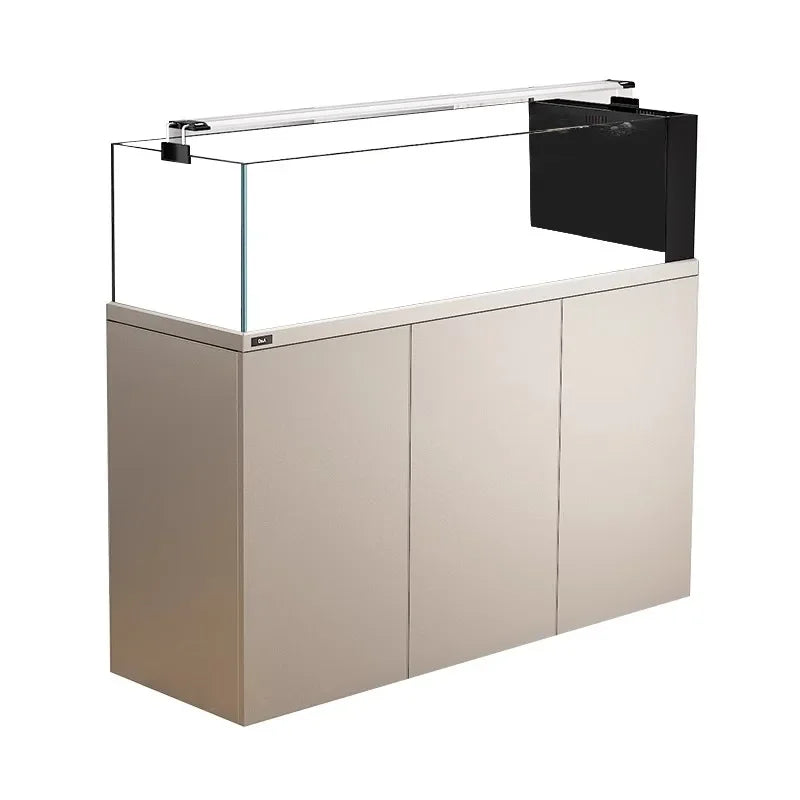 Customized Sizes large and medium fish tank aquariums for marine and freshwater with overflow sump cabinet