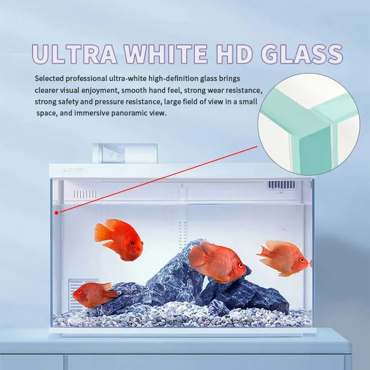 Fish Tank Smart Desktop Fish Tank Aquarium Glass Fish Tank