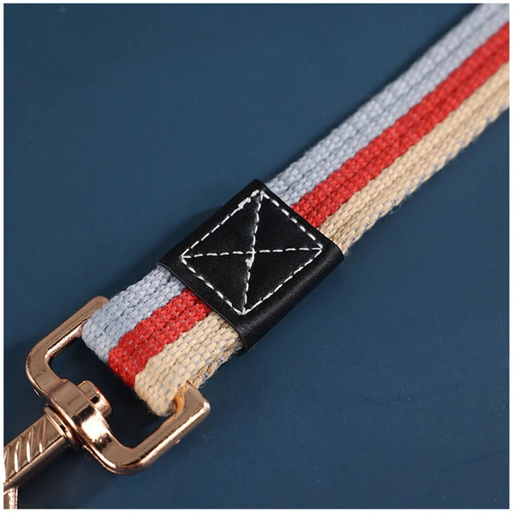 Thick Canvas Dog Leash Comfortable Cotton Non-slip Dog Training Walking Leash Resistant for Small Medium Large Dogs Pet Products