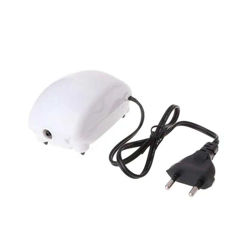 2.5W Aquarium Fish Tank Oxygen Air Pump Mini Air Compressor Pump Aquarium Fish Tank Oxygen Pump Ultra Low Noise Tank Accessories