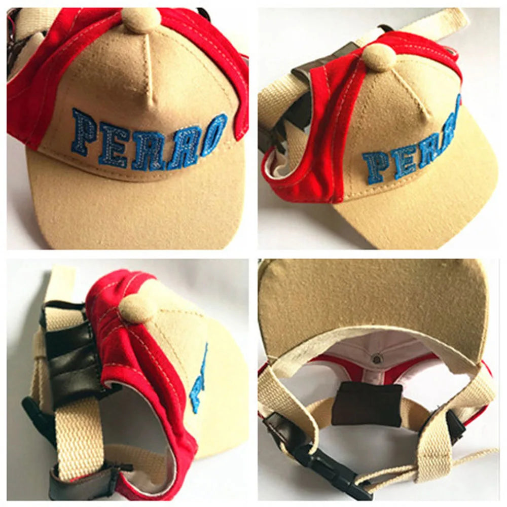 Pet Peaked Cap Dog Cute Alphabet Cap Small Dog Casual Hat Summer Outdoor Canvas Hat Chihuahua Yorkshire Pet Products Gorra Perro