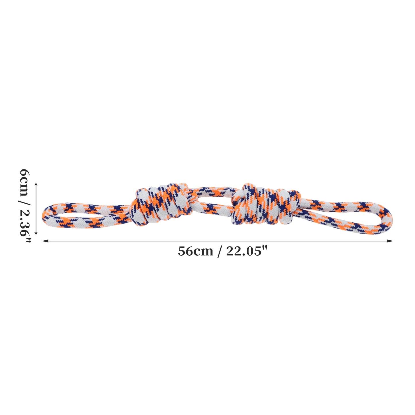UXCELL Dog Chew Toys Knots Shape Braided Cotton Teeth Cleaning Rope Casual Puppy Bite-resistant Chewing Rope Pet Products