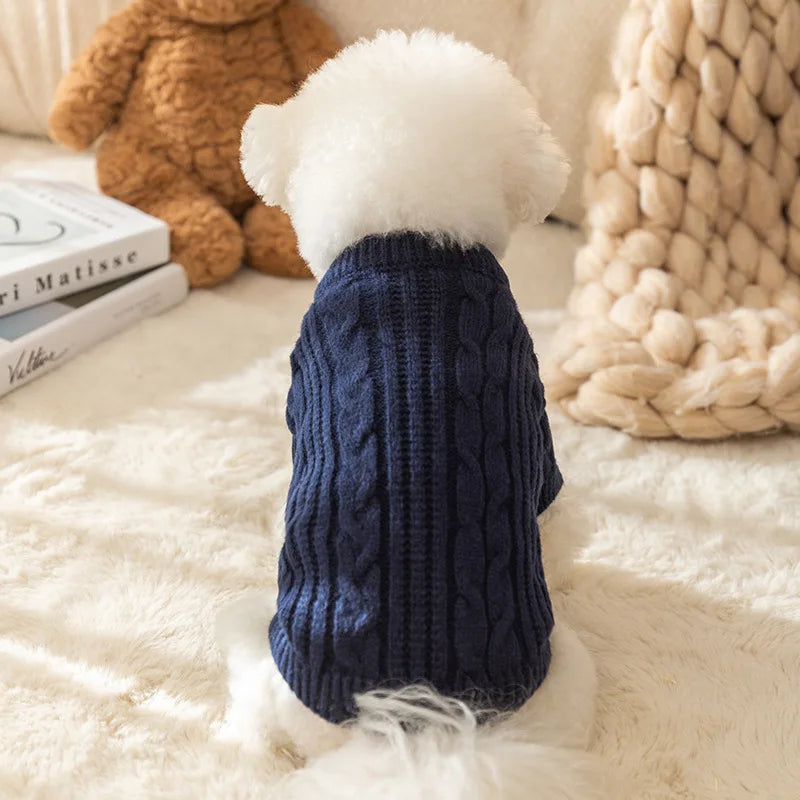 Winter Dog Sweater Pet Dog Clothes Chihuahua French Bulldog Costume Cute Dog Jersey Cat Coat Dog Overalls Puppy Knitted Sweater