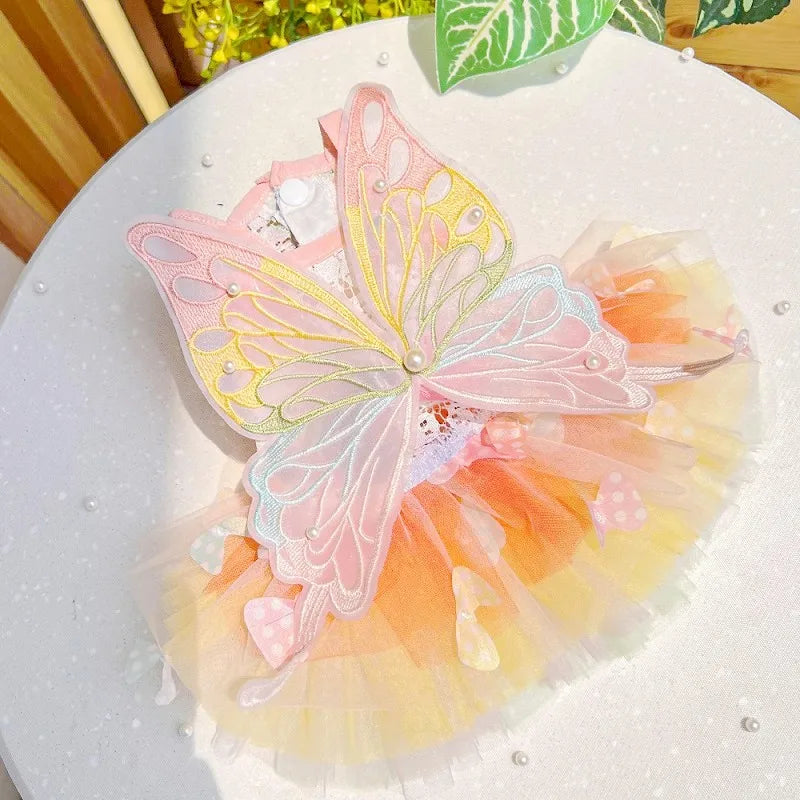 Summer Dog Princess Clothes Pet Skirt Dog Dress for Dogs Cat Dog Wedding Yorkie Chihuahua Poodle Small Dog Clothing Puppy Dress