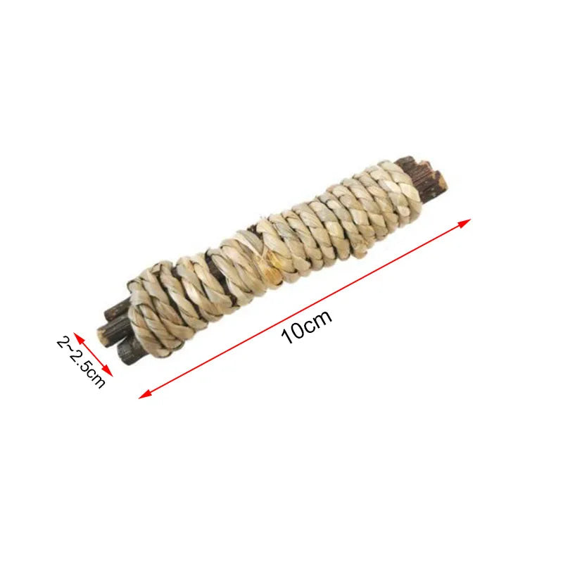 2pcs Chew Stick Apple Tree Branch Hamster Squirrel Natural Toys Parrots Rabbits Grinding Stick Small Pets Supplies accessories