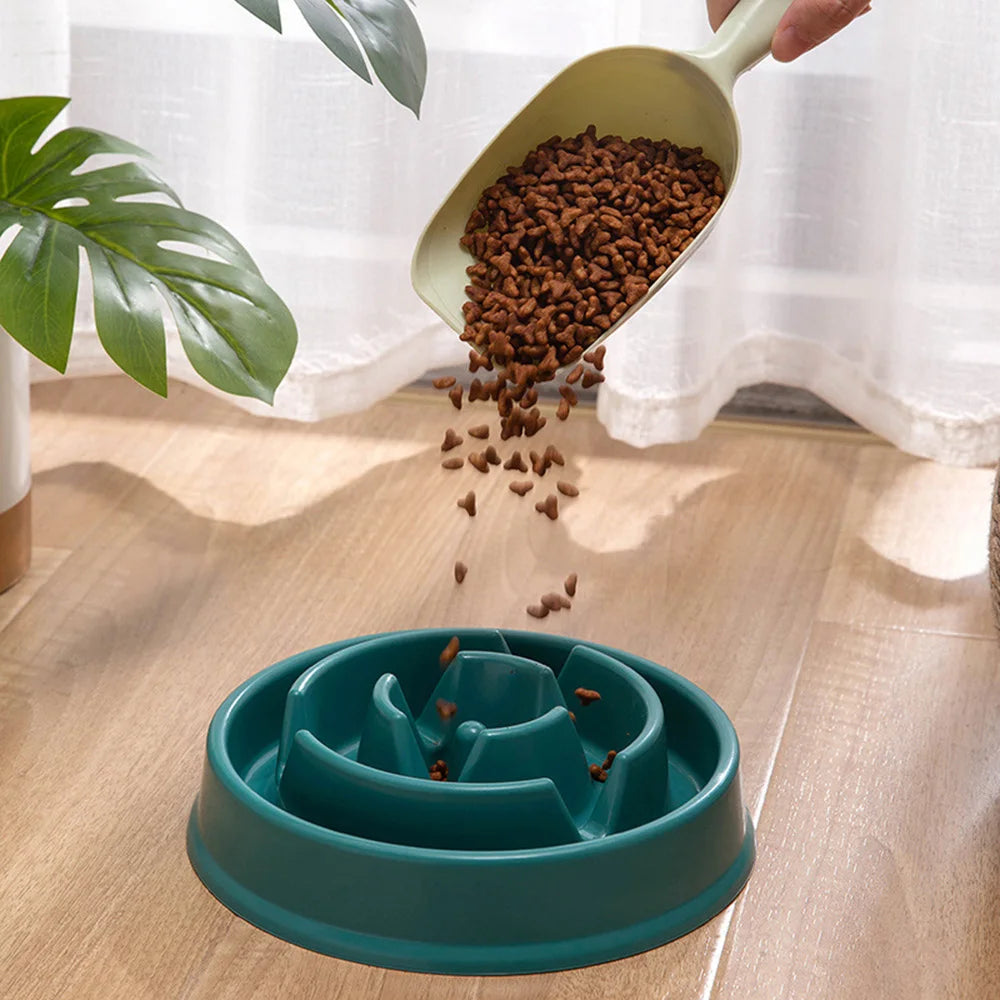 Dog Puppy Slow Feeder Bowl Non Slip Puzzle Bowl Anti-Gulping Dog Slower Food Feeding Dishes Pet Bowl for Large Medium Small Dogs