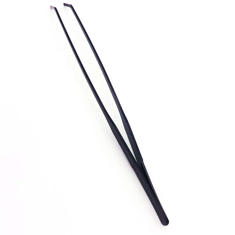 27cm Black Stainless Steel Curved Aquarium Tweezers Aquarium Plants Tweezer Straight Fish Tank Cleaner aquarium accessories