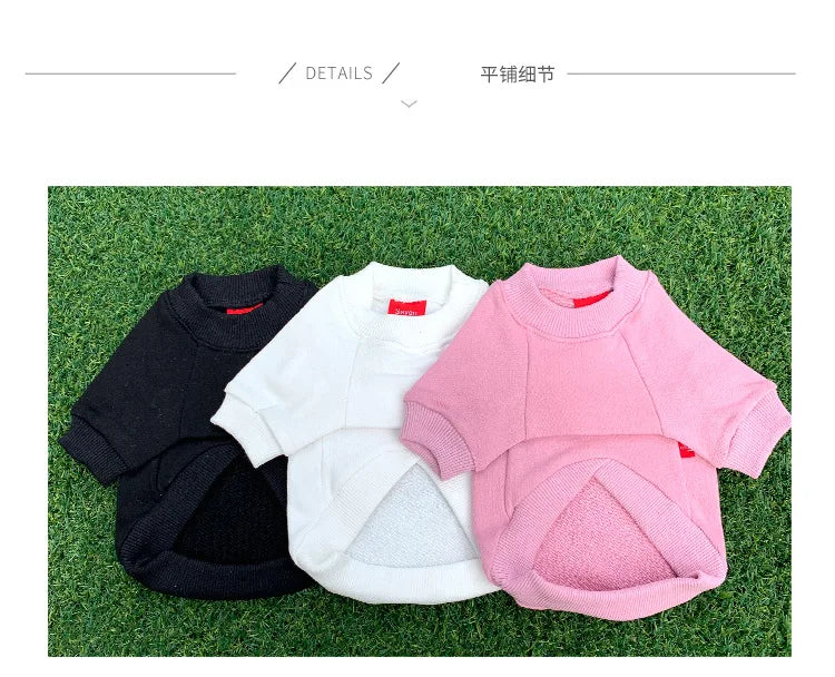 The New Dog Costume Dog Clothes for Small Dogs Parent-child Wear Spring and Autumn Pure Cotton Three Colors Seven Sizes