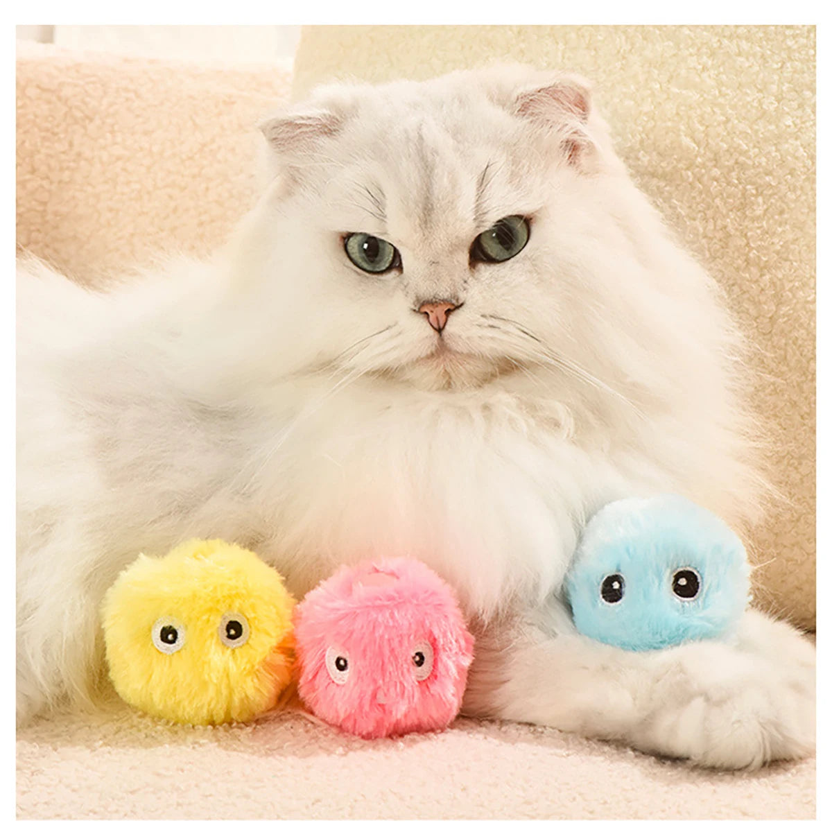 Fuzzy Churping Catnip Ball