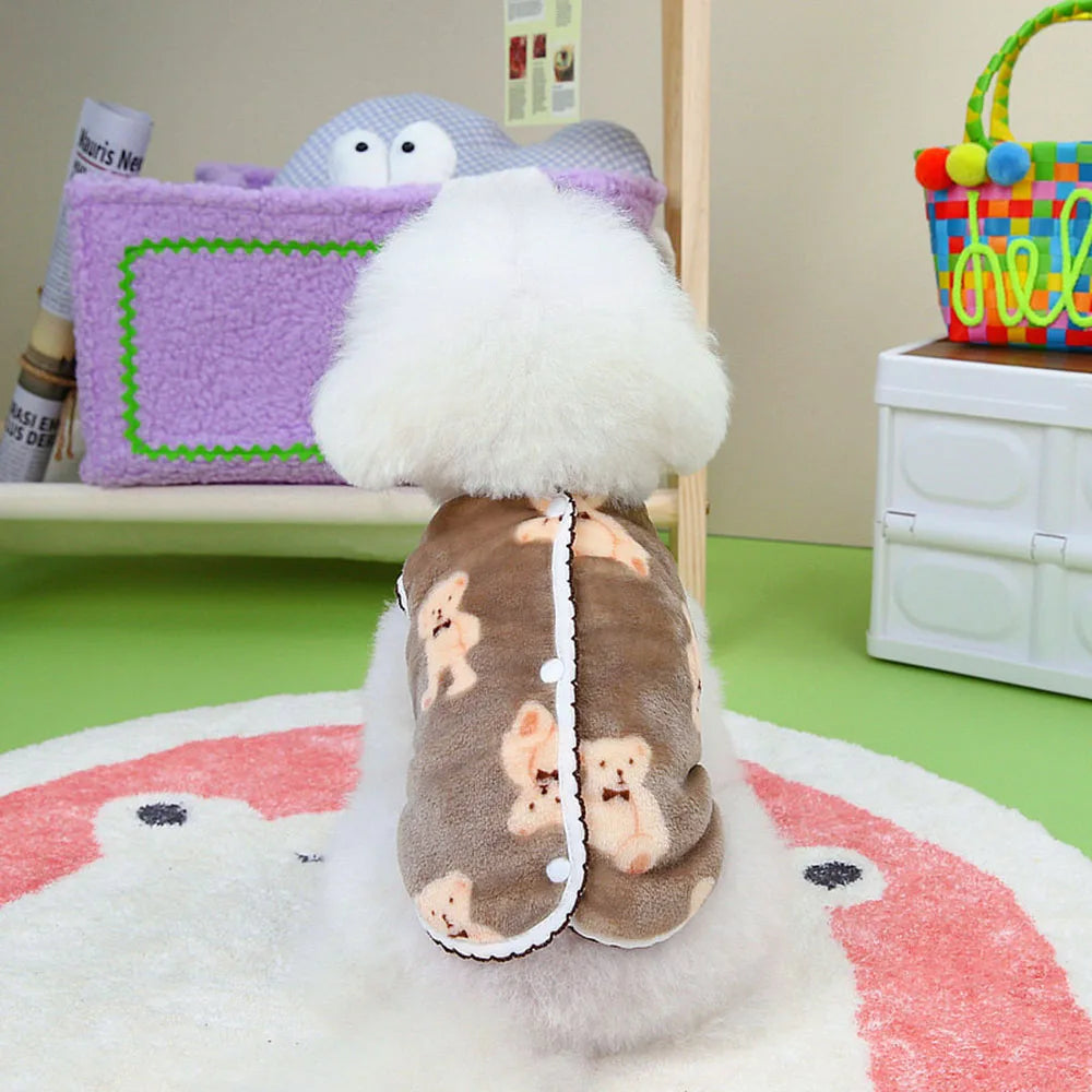 Pet Dog Clothes Winter Fleece Dog Vest Coat Plus Warm Jacket for Small Dogs Cats Clothing Puppy French Bulldog Chihuahua Apparel
