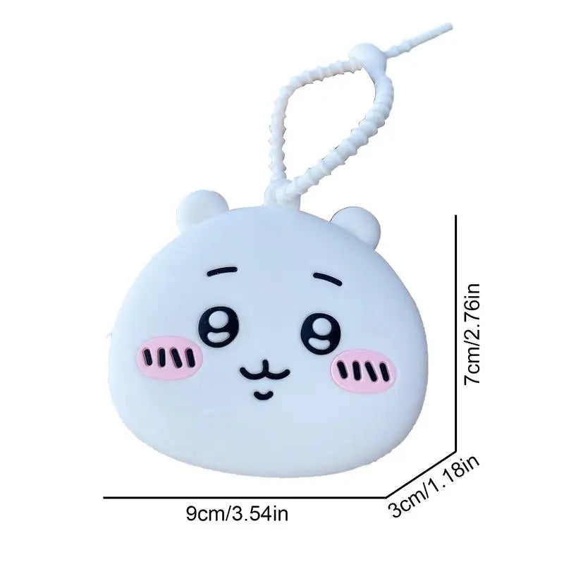 Zippered Dog Food Container Cartoon Silicone Dog Food Bag Cute Pet Snack Pouch Multipurpose Puppy Food Bag For Cookies Dry Meat