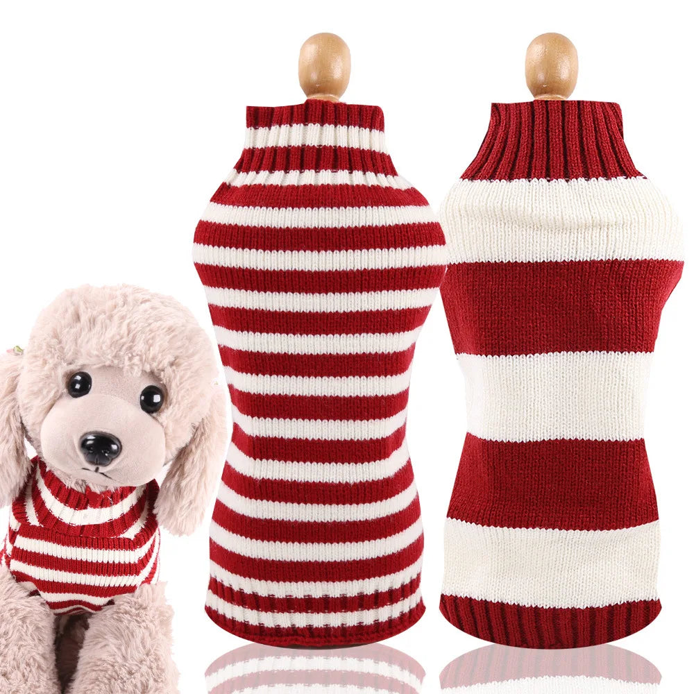 Christmas Dog Clothes Hoodie Pet Dog Sweater Flannel Antlers Scarf Winter Warm Small Dog Outfit Cat Hooded Clothing Costume Coat