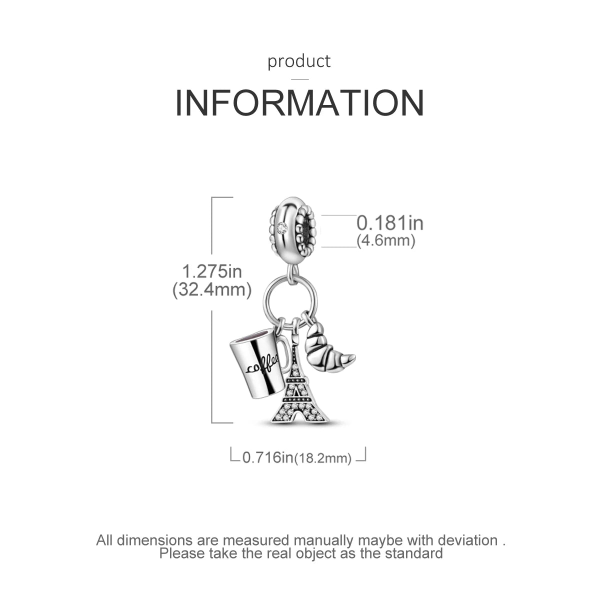 MULA 1PC Coffee Pet Moon Star Silver Plated Pendant Fit Original Snake Chain Charm Bracelet DIY Women Jewelry Gift