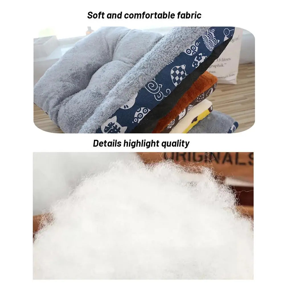 Plump And Thickened Pure Cotton Warm Dog Bed Mat Cat Mattress Winter Warm Pet Mat Non-slip Design Machine Washable Pet Bread Ma