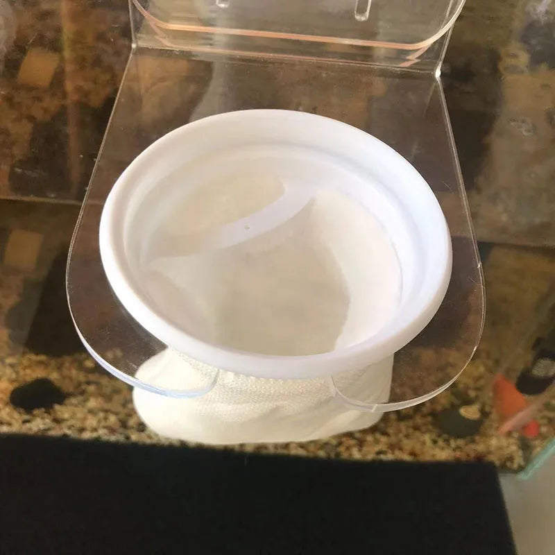 1Pcs Acrylic Aquarium Filter Bag Holder Frame Bracket for Bottom Fish Marine Filtration System 10cm Filter Bags Accessories
