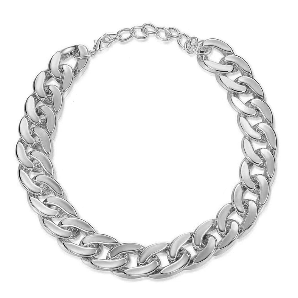 Pet Jewelry Necklace ABS Plastic Stylish Gold Dog Chain Collar For Small Medium Large Dogs Husky Pitbull Bulldog Pet Accessories
