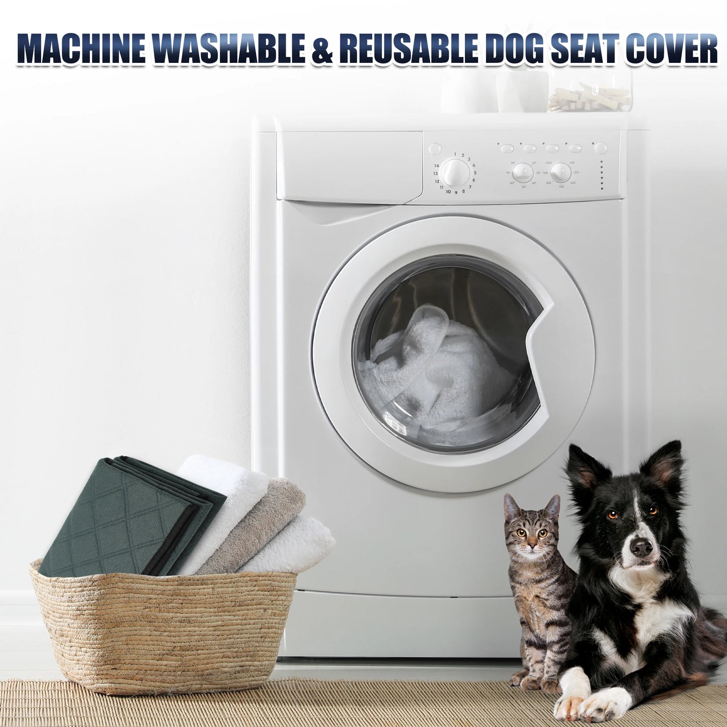 UXCELL 2 Pcs Universal Dog Car Seat Cover Cushion Waterproof Pet Travel SUV Truck Protection Dog Mats Car Safety Accessories