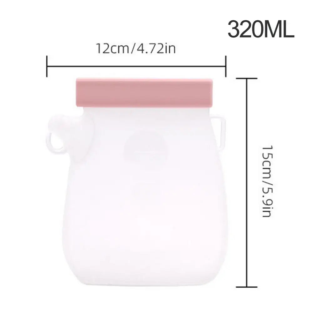 320ml Portable Dog Drinking Feeder Leak Proof Pet Silicone Water Pouches Pet Water Supplies for Dogs Cats Hiking Camping