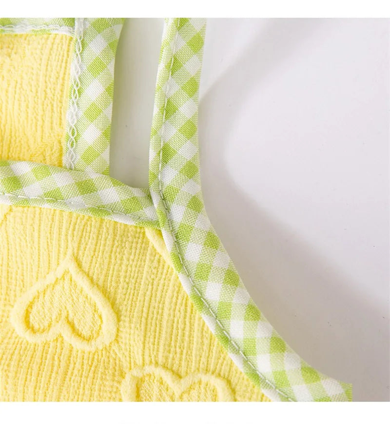 Sweetheart Bow Tie Hairpin Pet Dog Clothes Countryside Leisure Summer Vest for Small Puppy Soft Cotton Chihuahua Cat Clothing